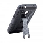 Wholesale Alcatel OneTouch Fierce XL 5054 Armor Holster Combo Belt Clip Case (Black)